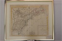 Rare 18th Century Map of Eastern North America