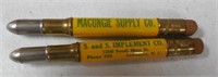(2) JD Bullet Pencils