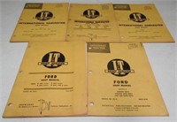 Lot of 5 I&T IH and Ford Shop Manuals