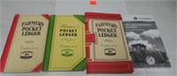 (4) JD Farmers Pocket Ledger