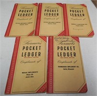 (5) JD Farmers Pocket Ledger