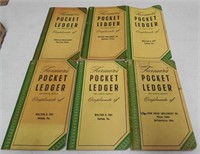 (6) JD Farmers Pocket Ledger