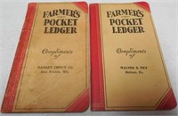 (2) JD Farmers Pocket Ledger