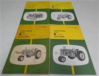 (4) JD Tractor Operator's Manuals