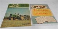 1963 Parts Special Catalog & New Tractor Brochure