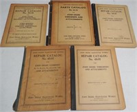 Lot f 5 JD Repair Catalogs