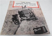 Original JD Standard Tread Tractors Brochure