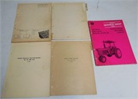 (4) JD Parts Books, (1) 2520 Tractor OP Manual