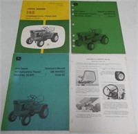 (4) JD Lawn and Garden Manuals