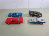 (4) Plastic Model Cars
