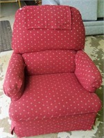 Lazy Boy Upholstered burgundy rocking Chair