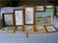 Framed/ unframed oils & acrylic Logan Paintings