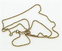14kt Gold Rope Twist 20" Necklace