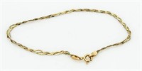 14kt Gold Italian Twist Bracelet
