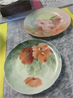 2 Hand Painted Plates