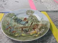 Handpainted Rooster Plate