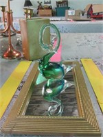 Murano Glass Swan, Mirror