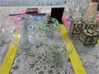 Handpainted Cup, Vase, Bowl