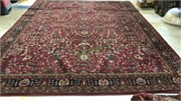 Large oriental style room rug, 14‘10“ by 11‘10“,