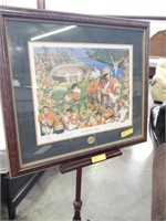Signed Tennessee Volunteers collector print
