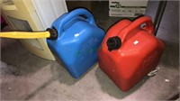 5 gallon gas can and 5 gallon kerosene can both