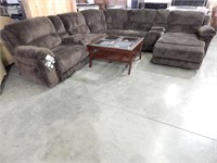 Simmons 4pc chaise reclining sectional