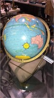Vintage world globe, 12 inch Scholastic (420)