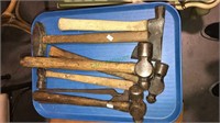 Group of vintage tools including ball pain
