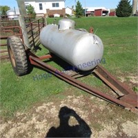 250 gallon LP tank on trailer