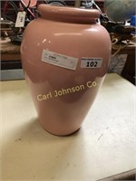 TALL PINK/BEIGE VASE