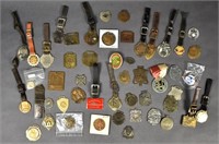 Group of 30+ Miscellaneous Watch Fobs & Medals