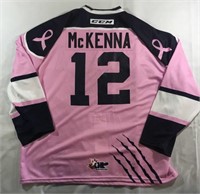 #12 Jeremy McKenna Autographed Game Worn Jersey