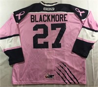 #27 G. Blackmore Autographed Game Worn Jersey