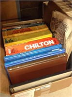 BOX OF CAR MANUALS/ COLLECTIBLE BOOKS