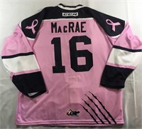 #16 Riley MacRae Autographed Game Worn Jersey