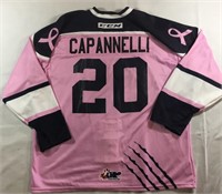 #20 Adam Capannelli Autographed Pink Jersey