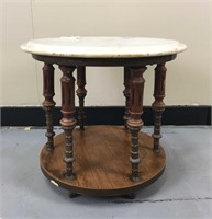 Small marble top side table
