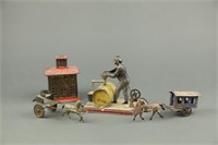 Group of 4 tin litho toys, c.1910
