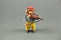 Schuco Monkey with Violin Wind-Up Toy
