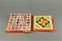 Group of 2 geometric block sets