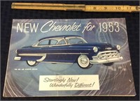 Original Dealer Brochures 1953 Chevrolet Bel Air