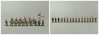 33 Solid Cast French WWI German Toy Soldiers