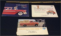 Original Dealer Brochures For 1958 Chevrolet