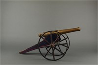 Schoenhut Toy Wooden Cannon, c.1900