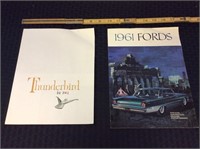 Original Dealer Brochures For 1961 Ford Models