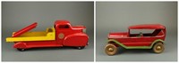 Group of two toy metal cars/trucks