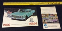 Original Dealer 1960 multiple model brochures