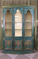 Tall Hand Painted China Cabinet