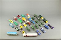 Group of 33 Matchbox cars, Lesney, ERTL, TootsieTo