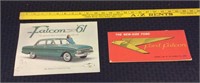 Original Dealer 1960's Ford Falcon brochures